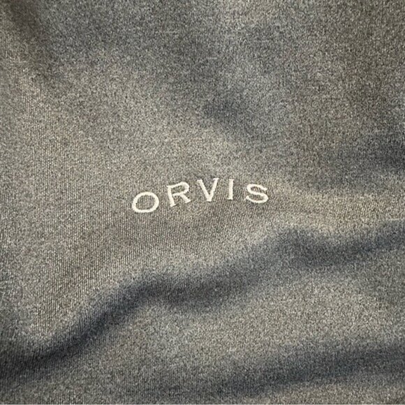 Orvis Men’s Gray Mixed Media Quilted Full Zip Jacket Size L - Picture 10 of 11